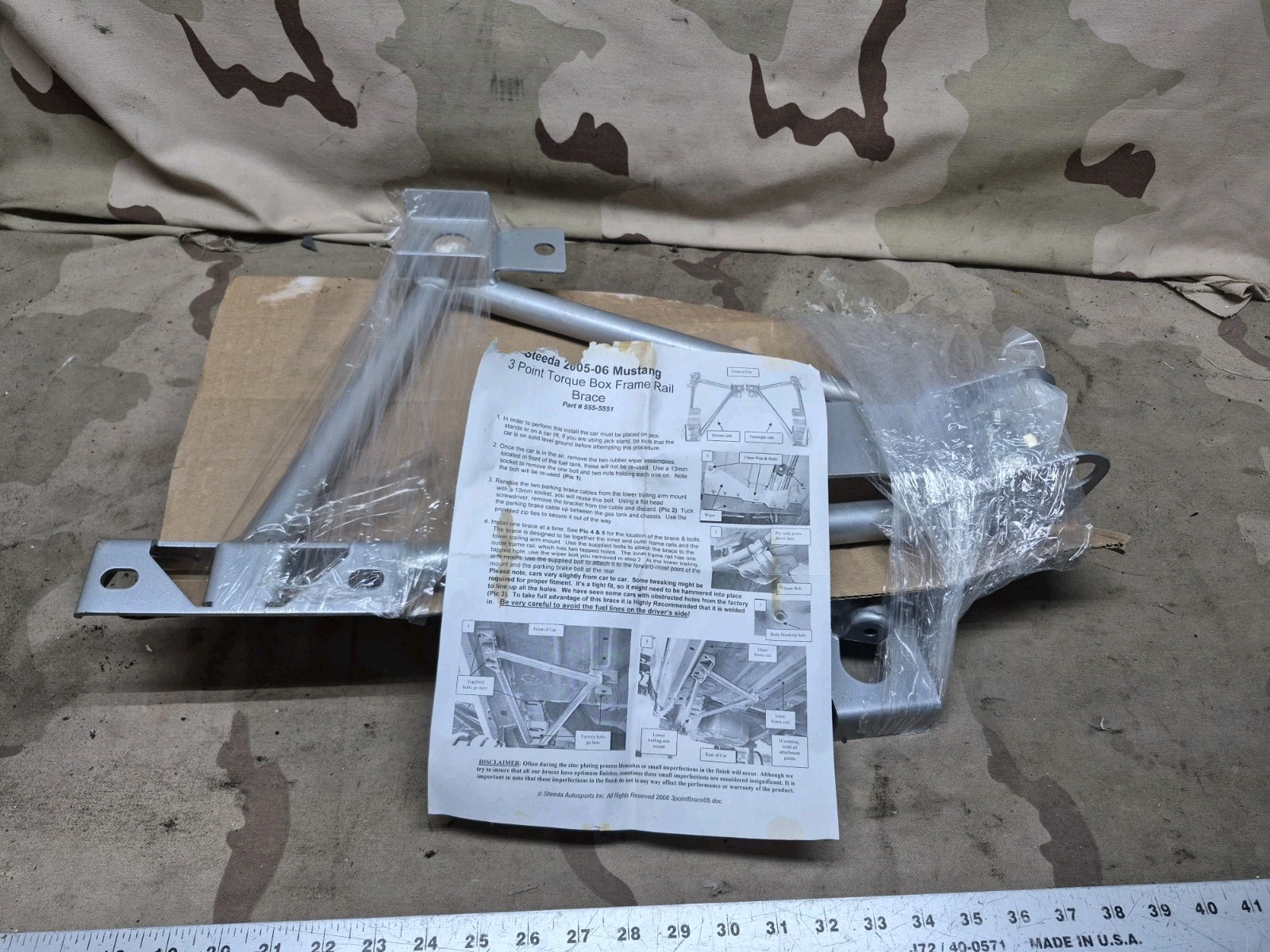Steeda Ford Mustang Frame Rail & Torque Box Brace 2005-2014