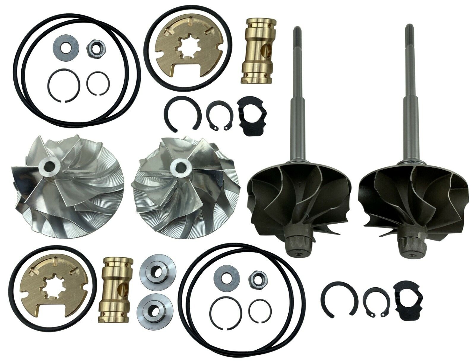 Performance Billet 6+6 Turbo Wheel Shaft Upgrade FOR 11-12 F150 3.5L V6 EcoBoost