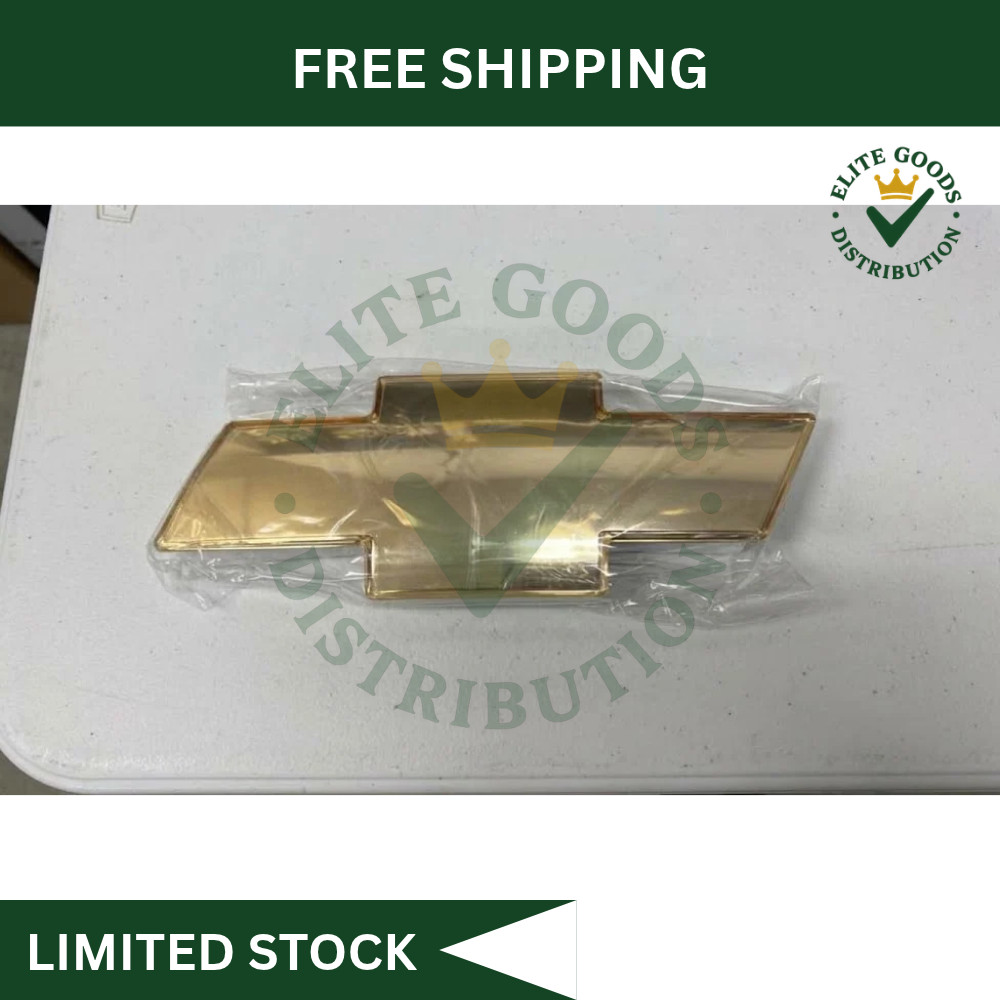 Front Grille Bowtie Emblem Badge Gold 99-06 Chevrolet 12335633 