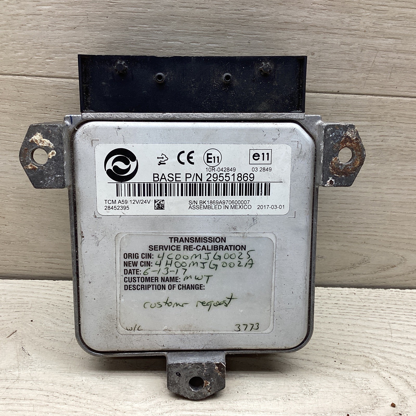 Genuine Allison Transmission Control Module (TCM) A59 P/N 29551869