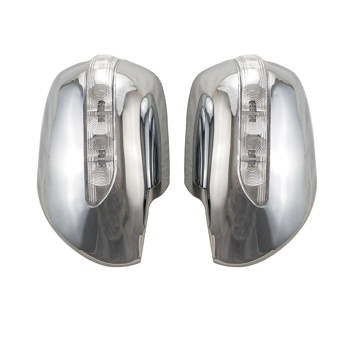 Chrome Car Door Mirror Covers With Led Light Trim For Toyota 4Runner 2003-2009