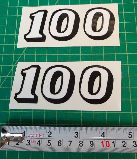 1970 70' CB100 SL100 CL100 Side Cover Oil Tank decals autocollant sticker