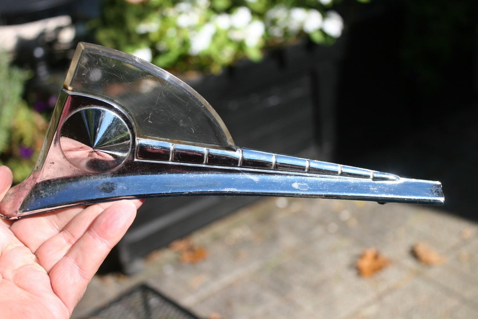 49 1949 50 1950 Ford Vintage Hood Ornament Chrome - OA-16851 49 1949 50 1950 Ford Vintage Hood Ornament Chrome - OA-16851