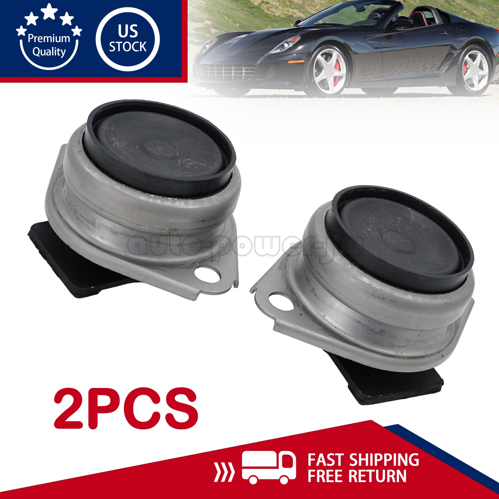 2PCS Engine Mount Kit 196746 For Ferrari 612 Sa Aperta 599GTB Fiorano