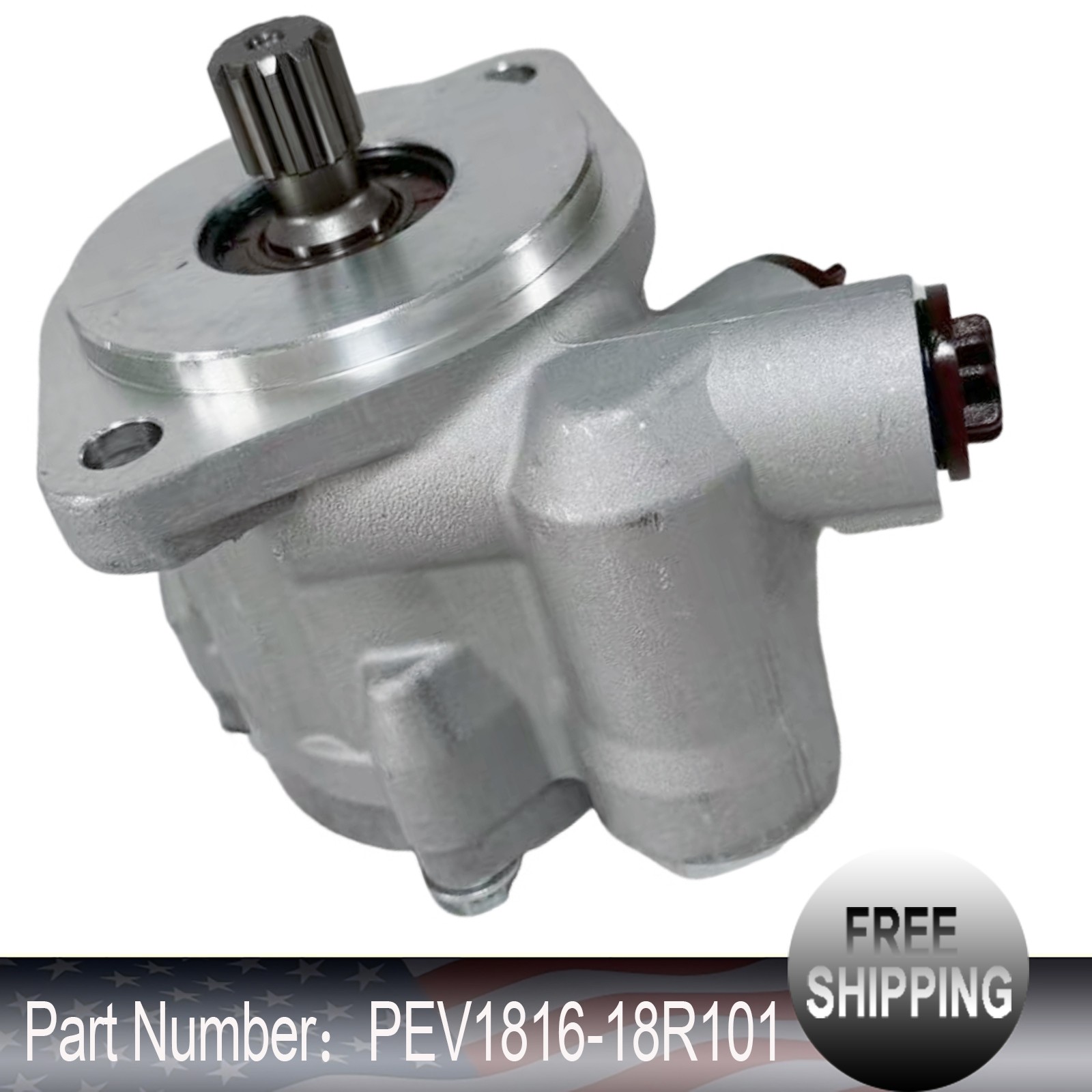 New Right Side Power Steering Pump PEV1816-18R101 14-19401-002 For TRW US Stock