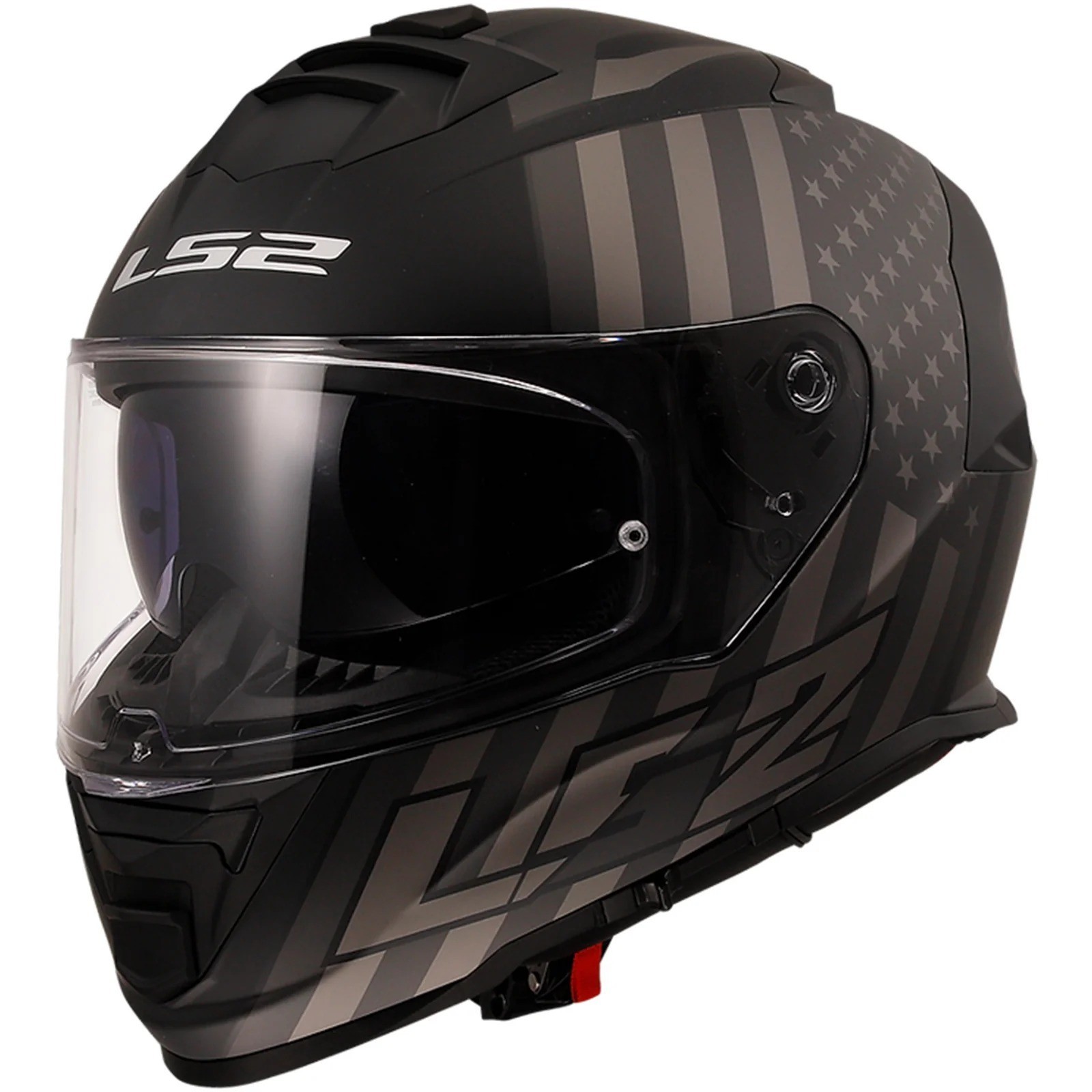 LS2 Adult's Assault Flag Full Face Helmet - Black Gray - Large - 800-1214 LS2 Adult's Assault Flag Full Face Helmet - Black Gray - Large - 800-1214