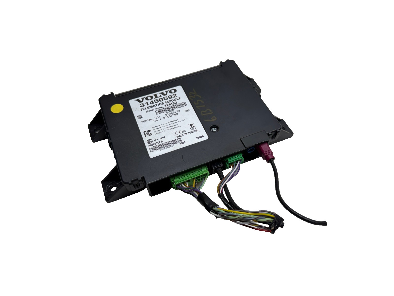 2016 Volvo XC90 VCM Vehicle Connectivity Telematics Module 31450592 OEM 