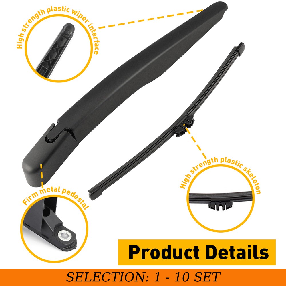 1-10Set Fit FORD ESCAPE 2013-17 Rear Window Back Windshield Wiper Arm with Blade
