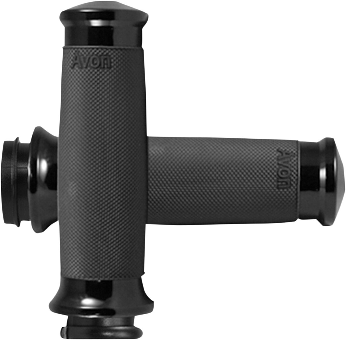 Avon Custom Contour Grips Black Anodized 1 in Bars Pair