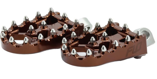 Flo V2 MX Style Footpegs Bronze Harley-Davidson Male Mount