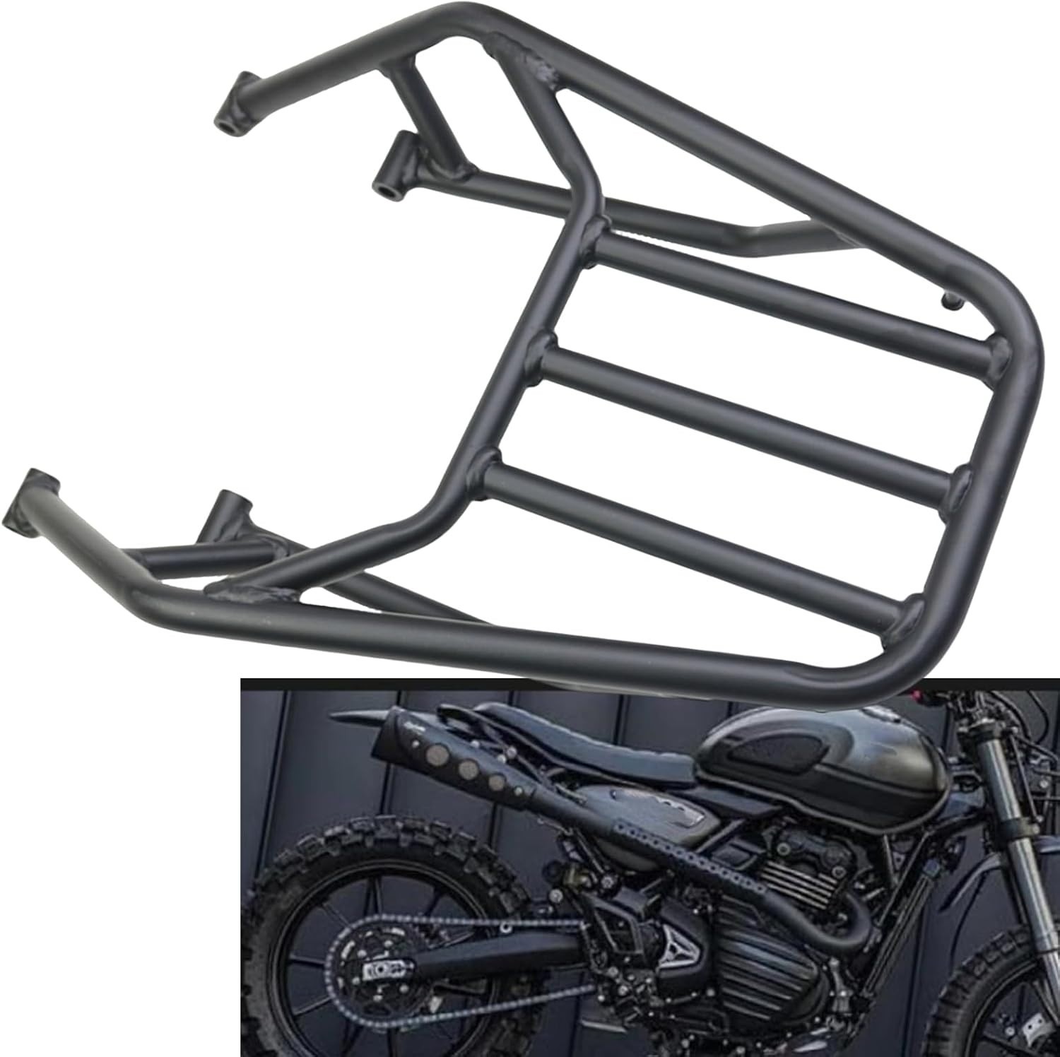 Rear Luggage Rack Carrier Bracket For Triumph Scrambler 400X Speed 400 2024-2025 Rear Luggage Rack Carrier Bracket For Triumph Scrambler 400X Speed 400 2024-2025
