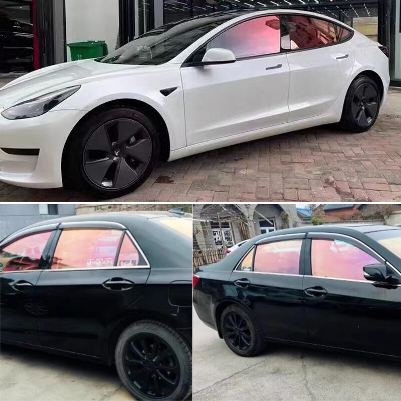 75% Vlt 50CM*300CM Chameleon Red Car Side glass Window Tinting Foils Solar Film