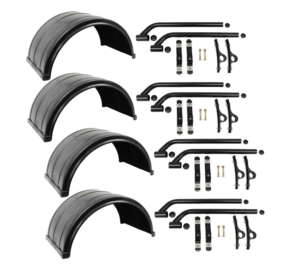 Poly Fender Kit 4 Poly Fender Mounting Kit 4 Ribbed Poly Fender - fits 24.5