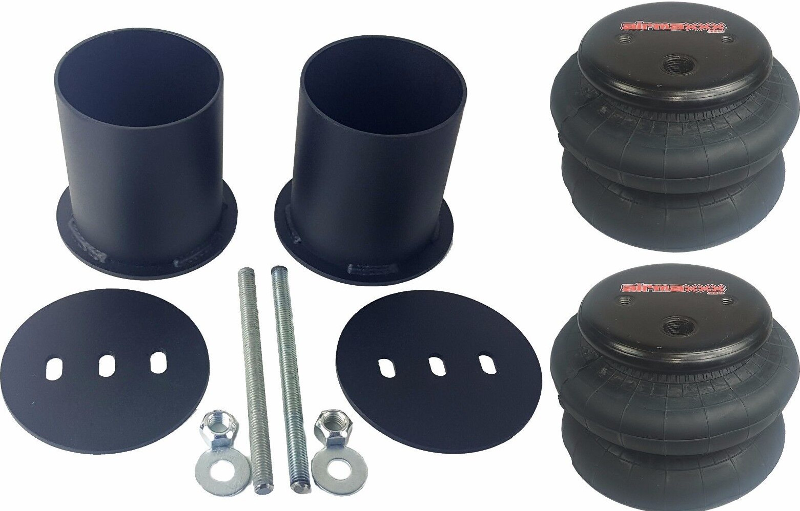 airmaxxx Rear 2600 Bags & Brackets Air Ride Suspension Fits 1965-70 Chevy Impala