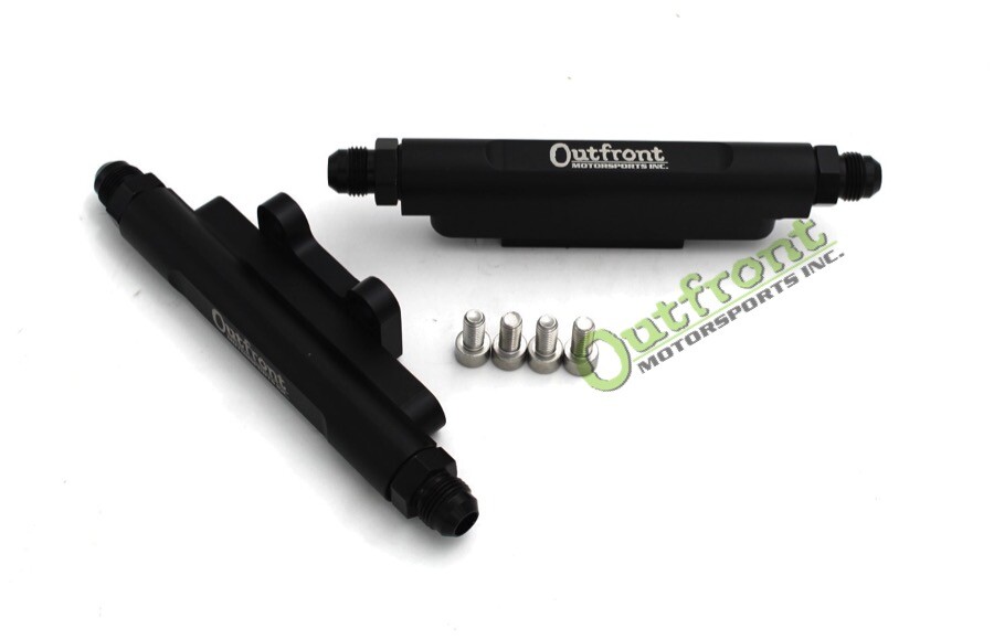 Outfront Motorsports -8 Fuel Rails For Top Feed STI TGV/Intake Manifolds 