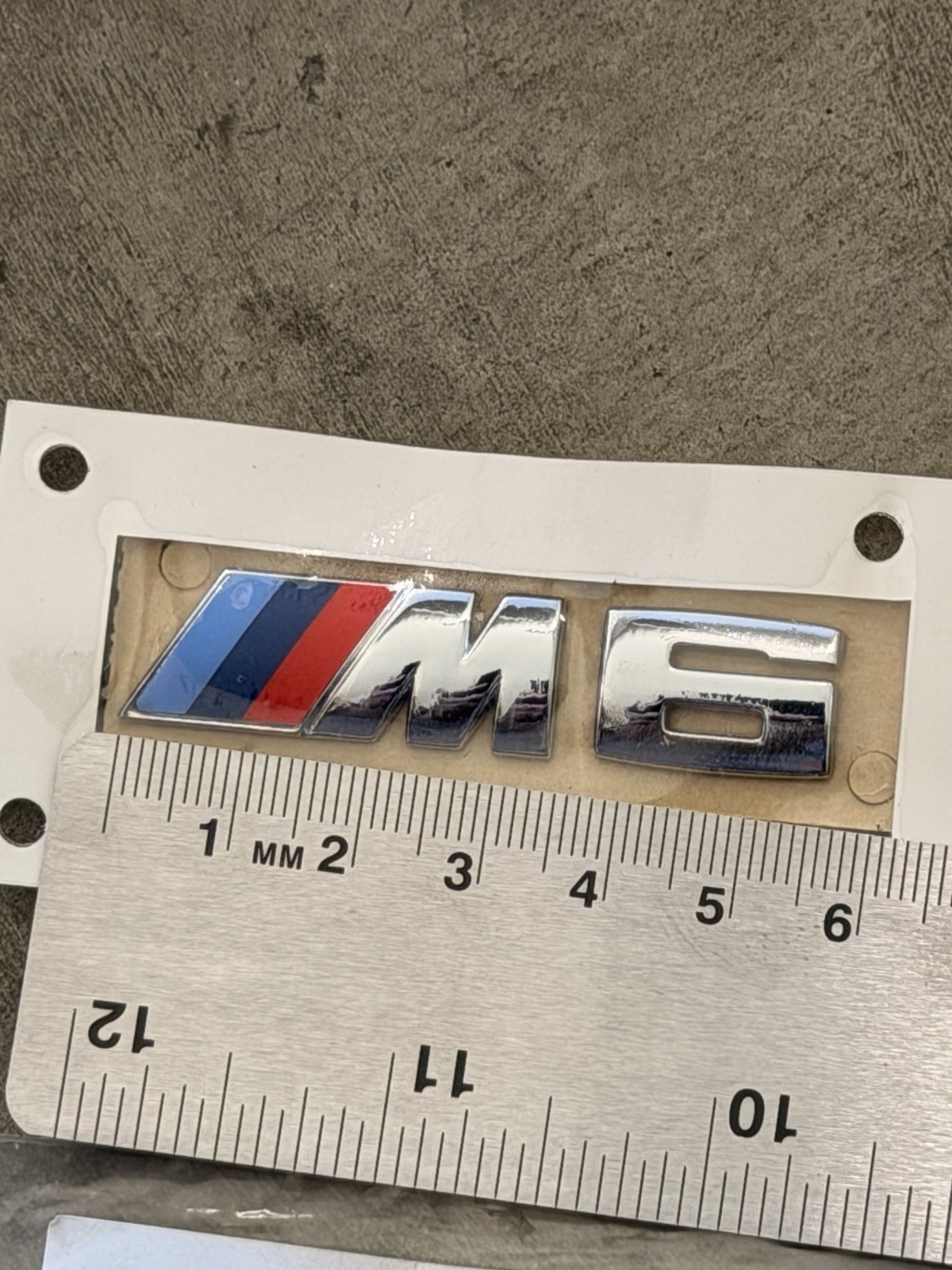 BMW M6 Emblem Open Package Genuine OEM Part Number 51138054466 Fast Shipping BMW M6 Emblem Open Package Genuine OEM Part Number 51138054466 Fast Shipping