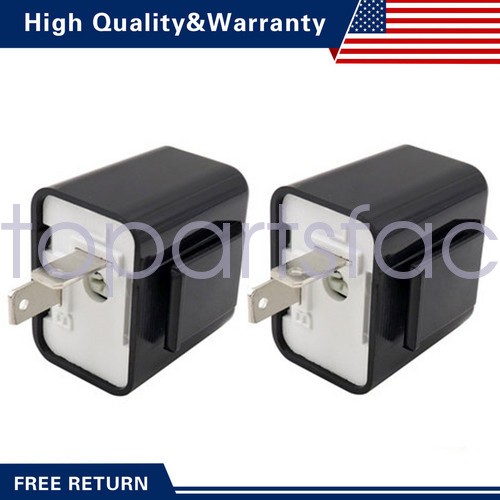 2pcs Adjustable LED Flasher Relay Turn signal Blinker Light FIT Motorcycle 2Pin
