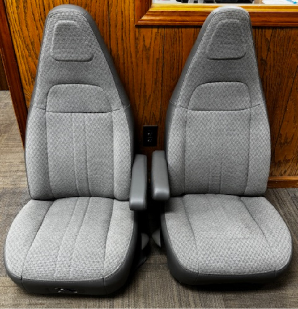97-26 Chevy Express/GMC Savana Van Pair LH&RH Gray Cloth Power Bucket Seat