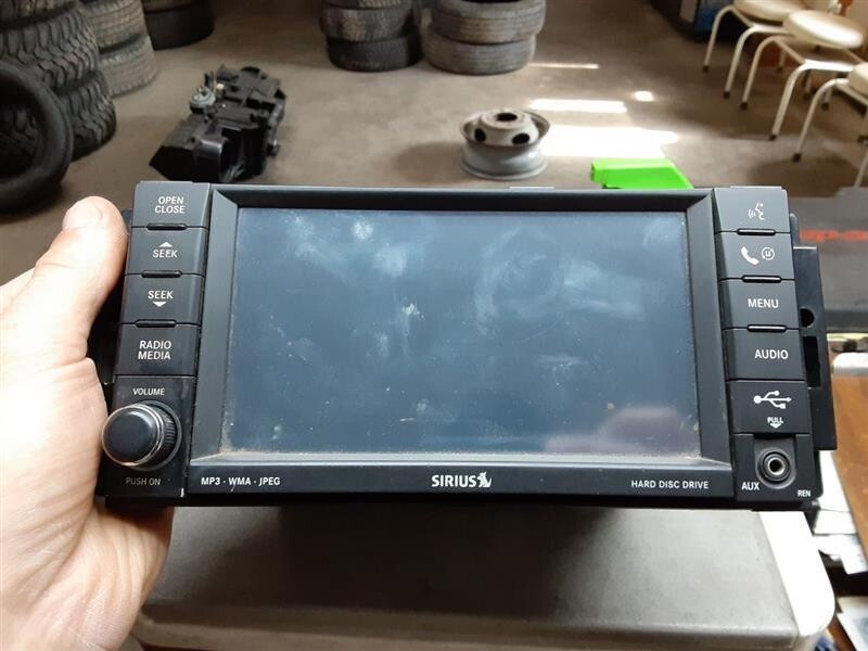 2008-2010 Jeep Wrangler AM-FM-DVD Radio Display Receiver w/Satellite ID REN OEM