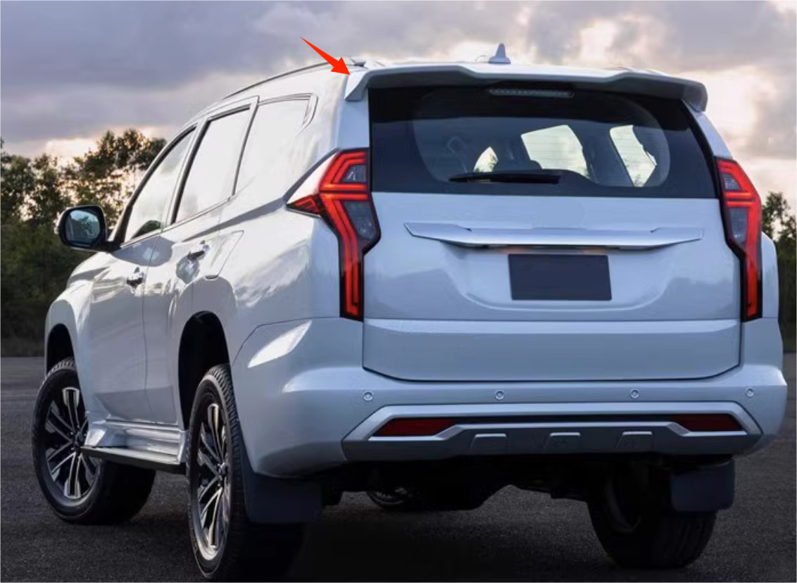 Unpainted Rear Roof Spoiler Wing For 2019-2021 Mitsubishi Pajero Montero Sport