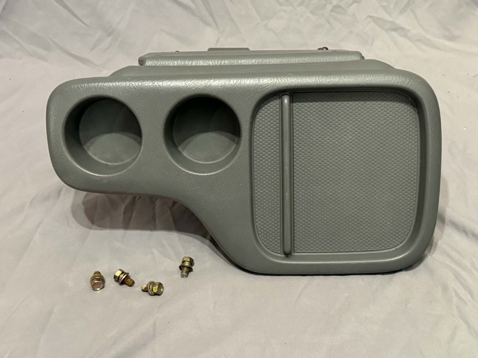 1997-2001 Honda CR-V CRV Center Console Folding Cup Holder Light Gray OEM
