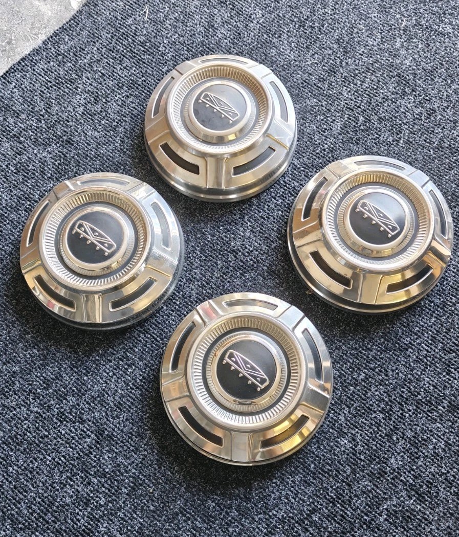 4 Vintage 1966 - 77 Ford Truck 12”  Dog Dish Hubcaps Wheel Covers F 250 F 350