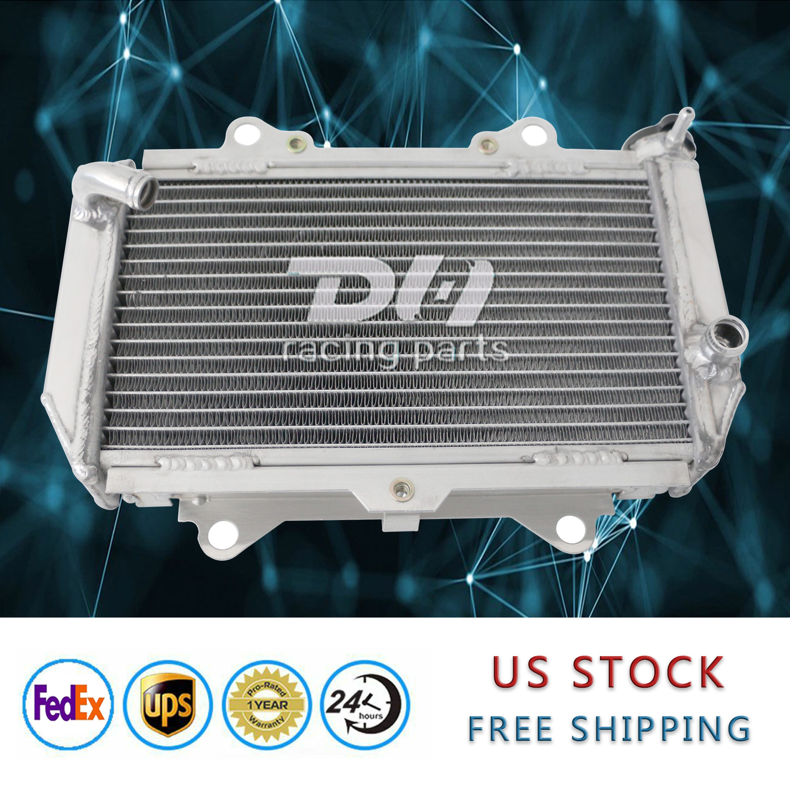  Oversized Aluminum Racing Cooling Radiator Fits For New Yamaha YFZ450 2004-2013