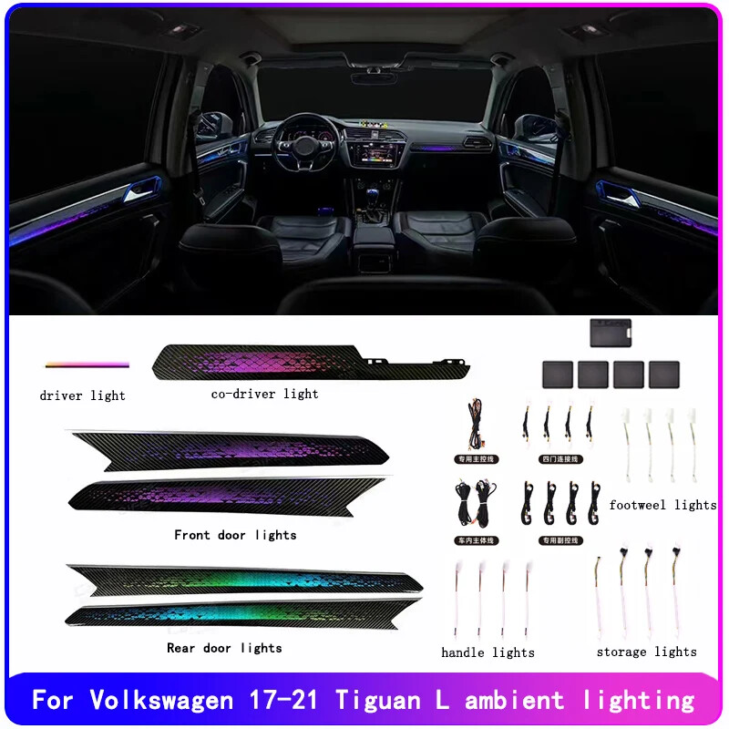 For 17-21 VW Tiguan L Dynamic ambient light Original car 1:1 mold dynamic light