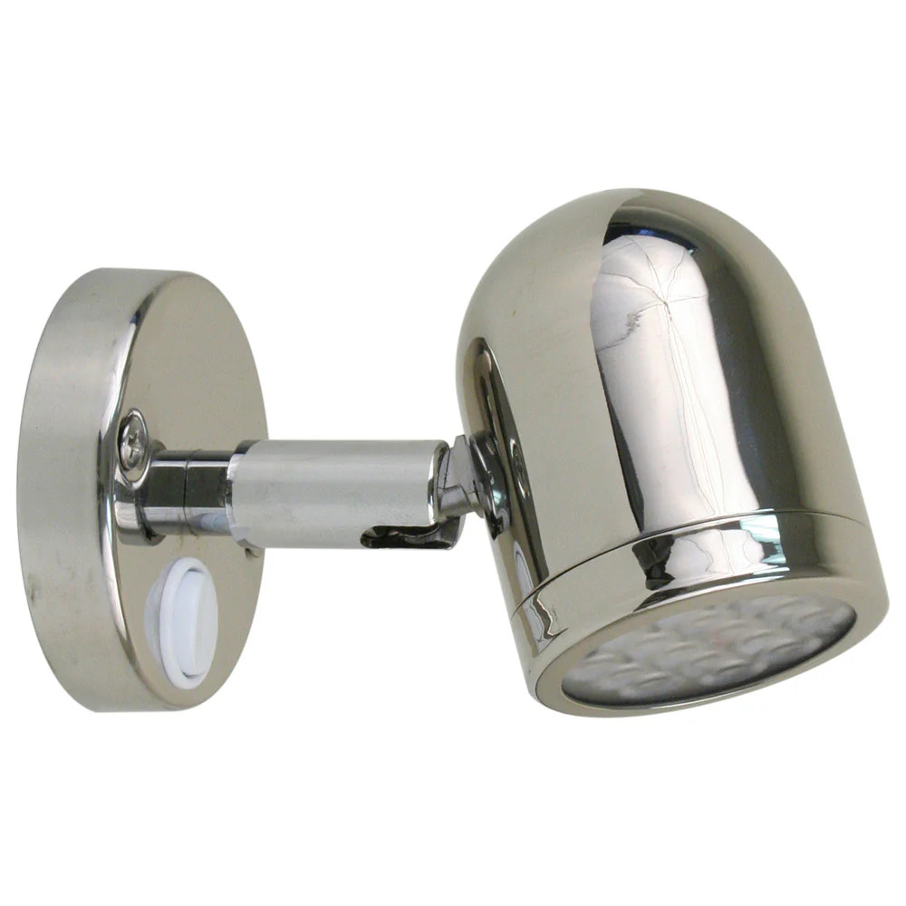 Scandvik 19053P | LED 304 Stainless LED Reading Light, 8-30V