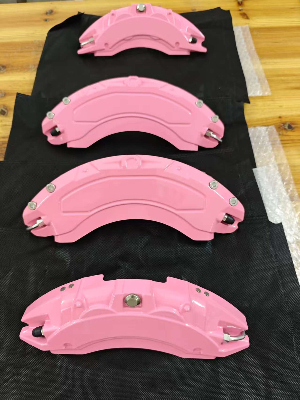 For AUDI Pink Aluminum Caliper Covers For A1 A2 A3 A4/A5/A6L/A7/Q5/Q6/Q7/Q8/RS