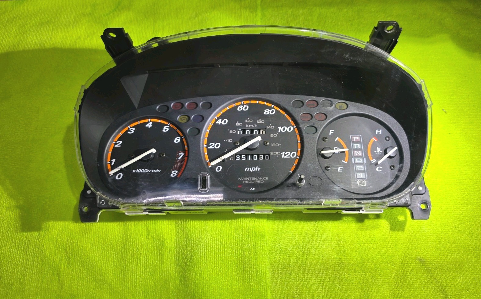 97-01 HONDA CR-V CLUSTER AUTOMATIC INSTRUMENT GAUGE SPEEDOMETER OEM usdm Ek swap