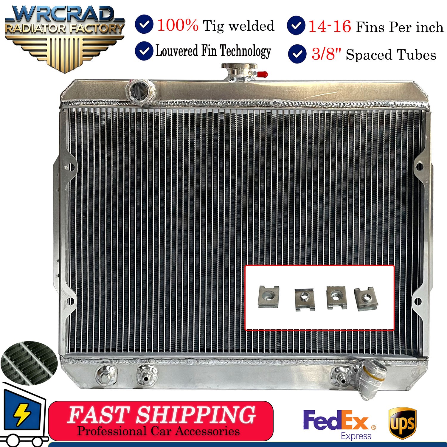 Aluminum Radiator for Dodge Ram 50 Mitsubishi Mighty Max 2.0L 2.6L  1987-1993 89
