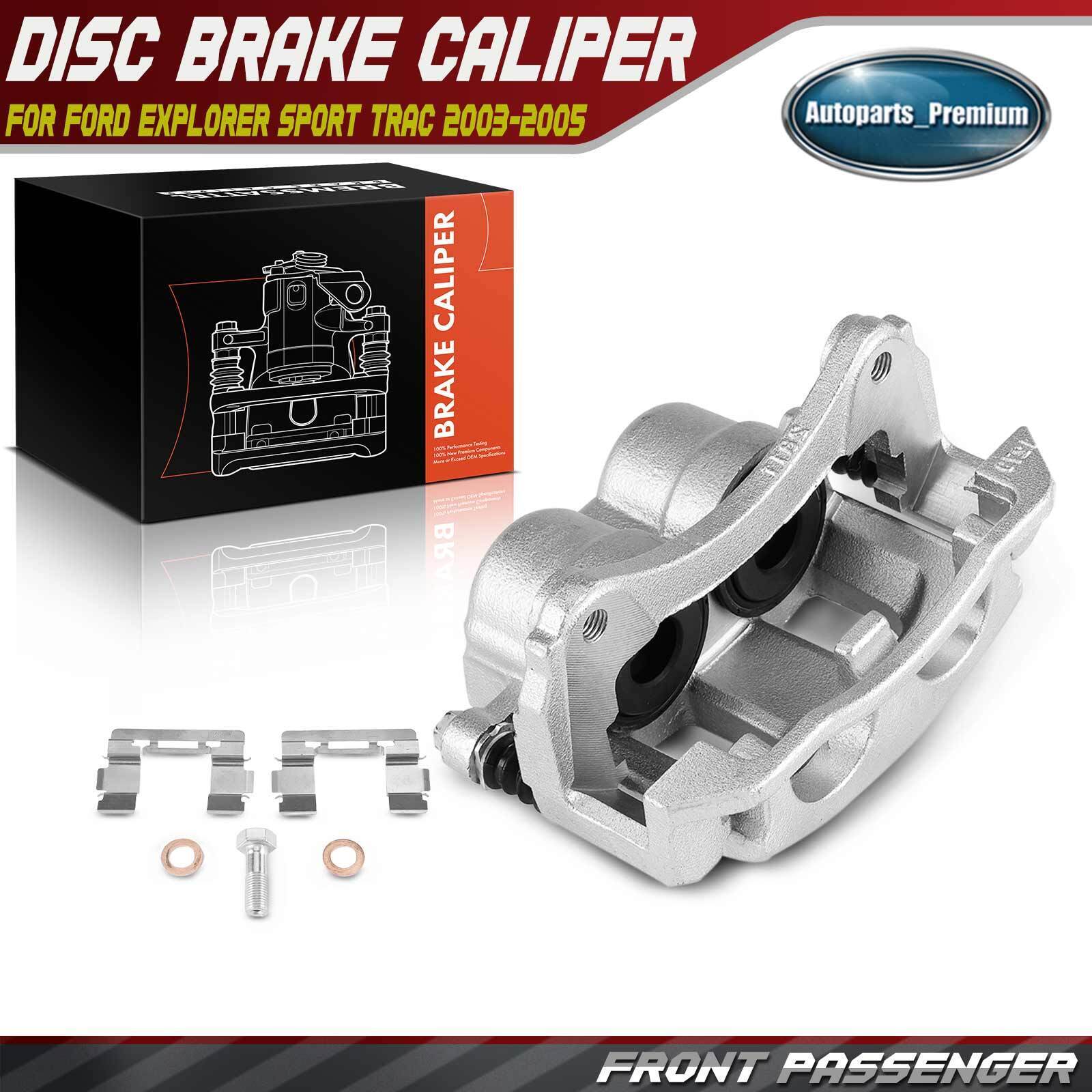 Front Passenger Disc Brake Caliper w/ Bracket for Ford Explorer Sport Trac 03-05