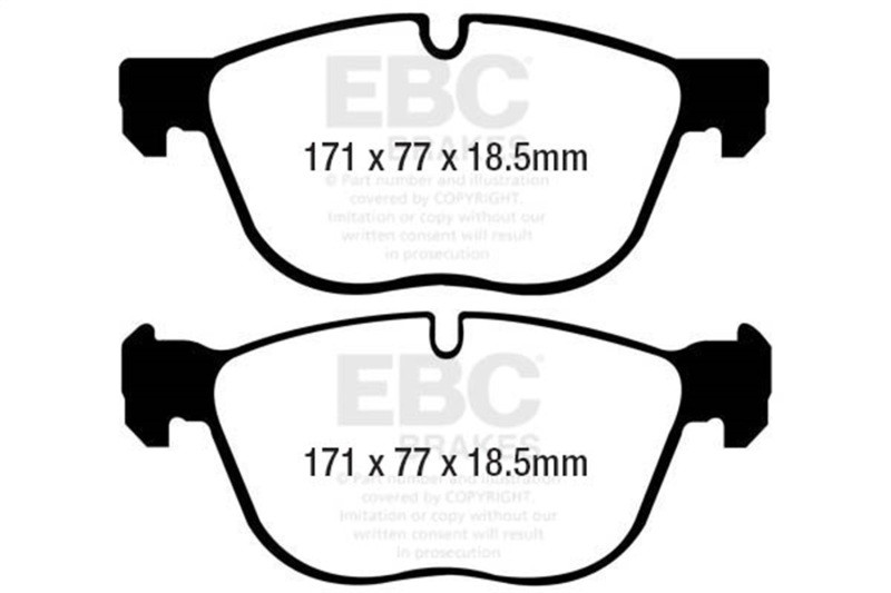EBC Yellowstuff Front Brake Pads for BMW X5 2007-2013 – Street & Track Use