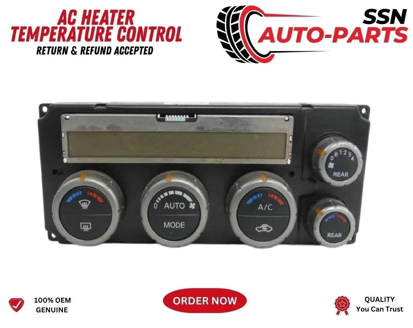 2005-2007 Nissan Pathfinder AC Heater Climate Control Temperature OEM