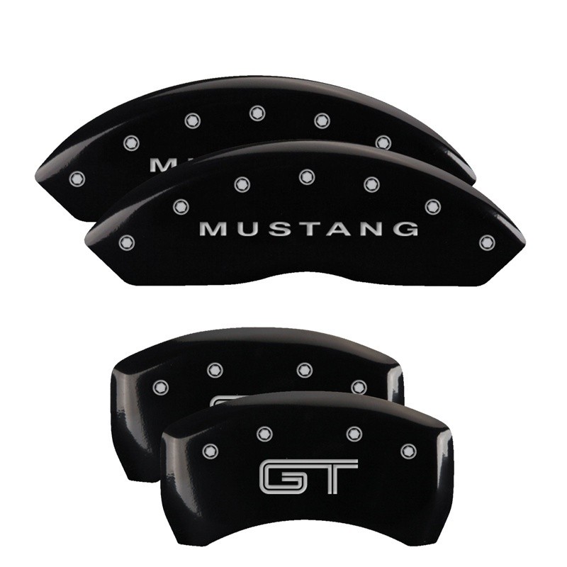 MGP Caliper Covers Set Black Engraved Mustang S197/GT 10197SMG2BK - 2008-2009 MGP Caliper Covers Set Black Engraved Mustang S197/GT 10197SMG2BK - 2008-2009