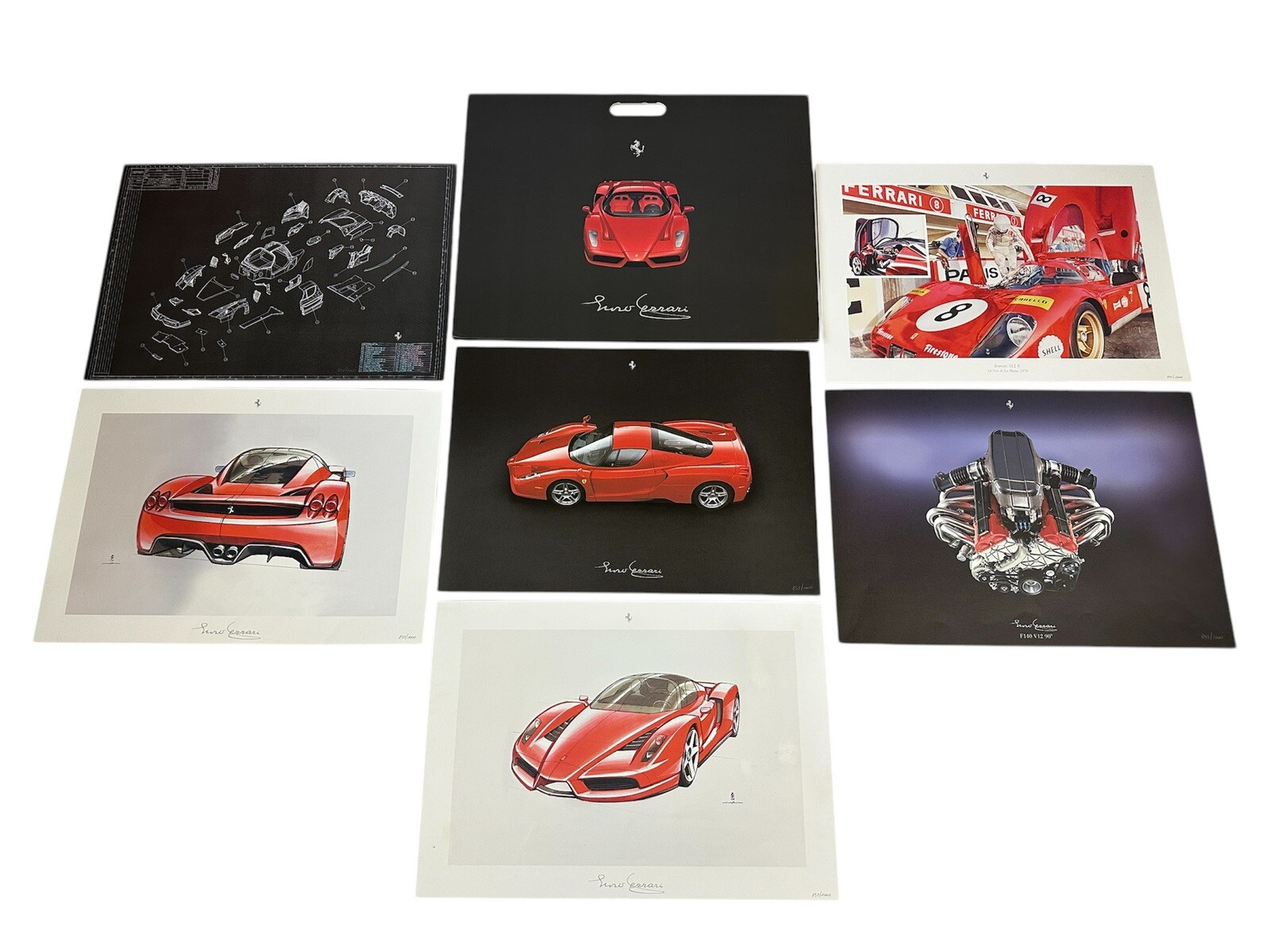 FERRARI ENZO OWNERS INTRODUCTION LITHOGRAPHS | LIMITED KIT | BROCHURE | #1830/02
