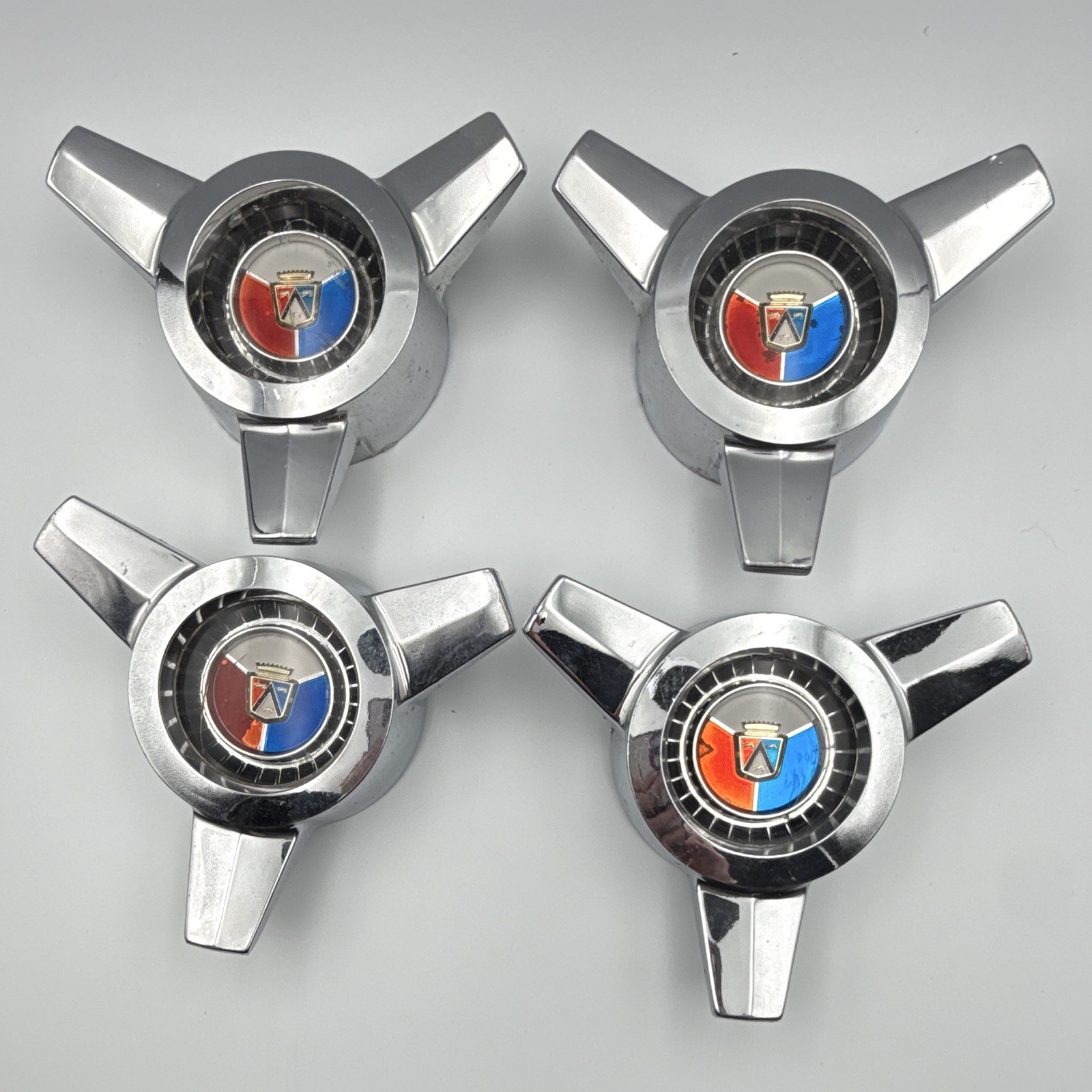 1963 Ford Galaxie 500 Chrome Center Spinner Caps