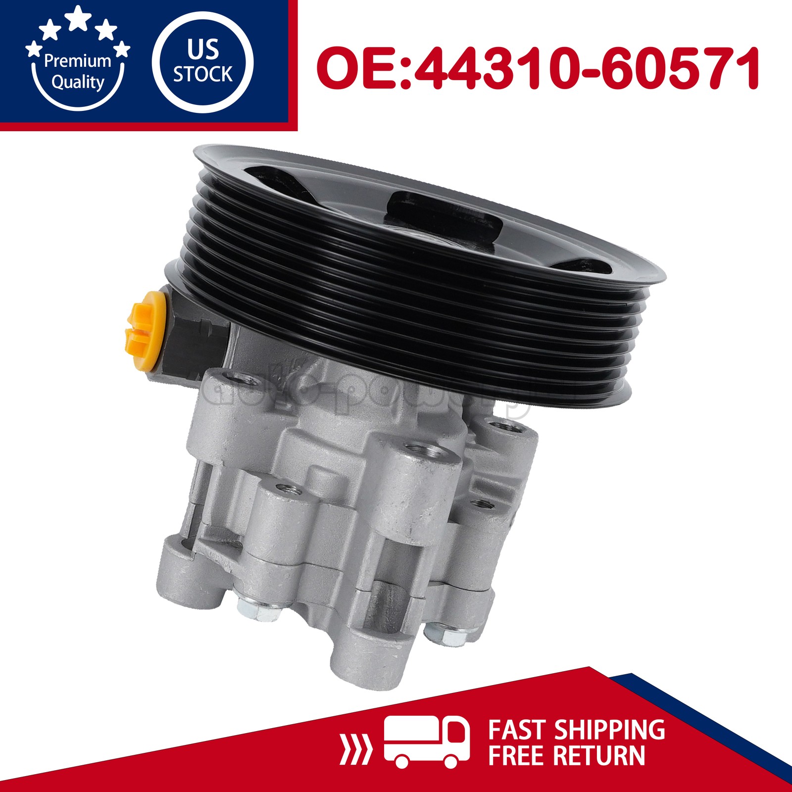 For 2010-2023 Lexus GX460 4606cc 4.6L V8 Power Steering Pump 44310-60571