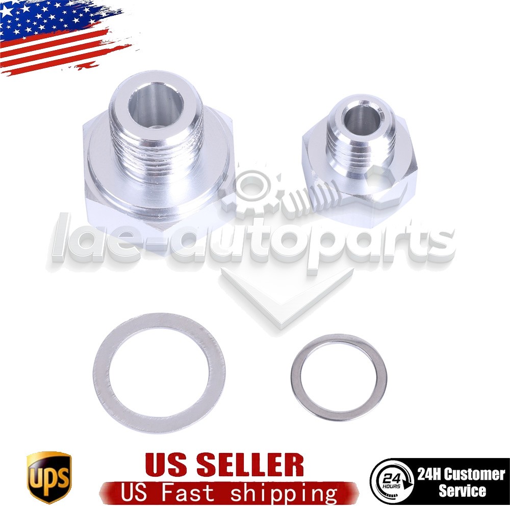 2X M16x1.5 to 1/8 NPT Oil Pressure Adapter Swap Gauge Sensor Adapter