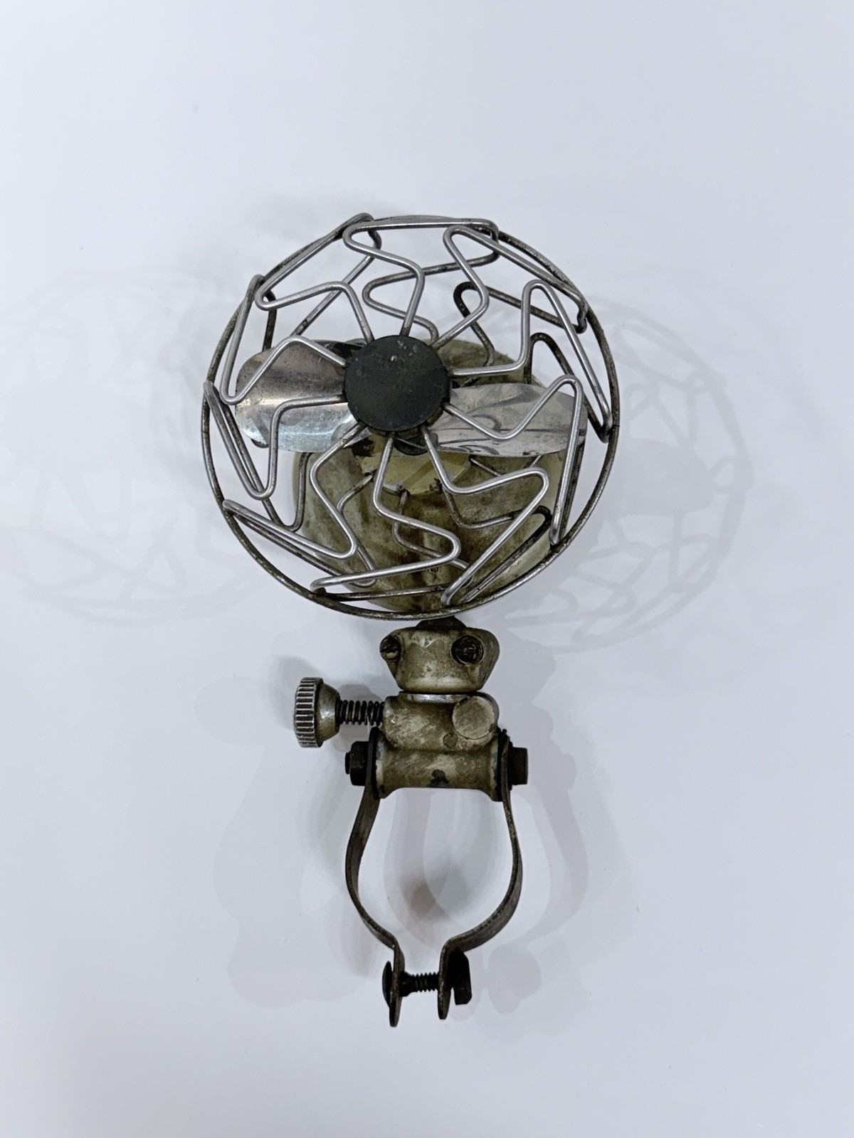 Vintage 1920's30's TRICO Vacuum Fan with Mounting Bracket Attached Untested