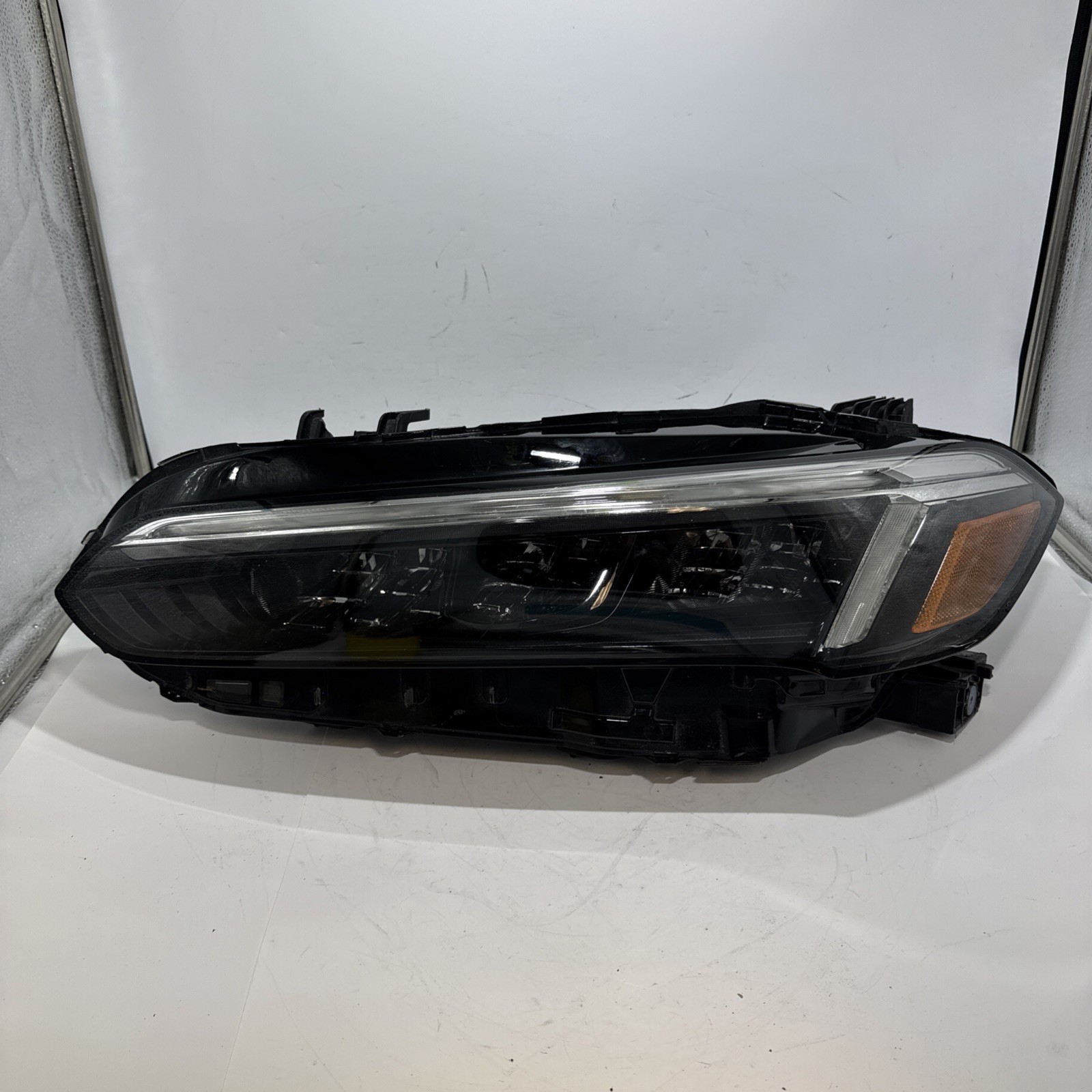 2022 2023 HONDA CIVIC HEADLIGHT LEFT DRIVER LED LAMP LENS BLACK BEZE OEM