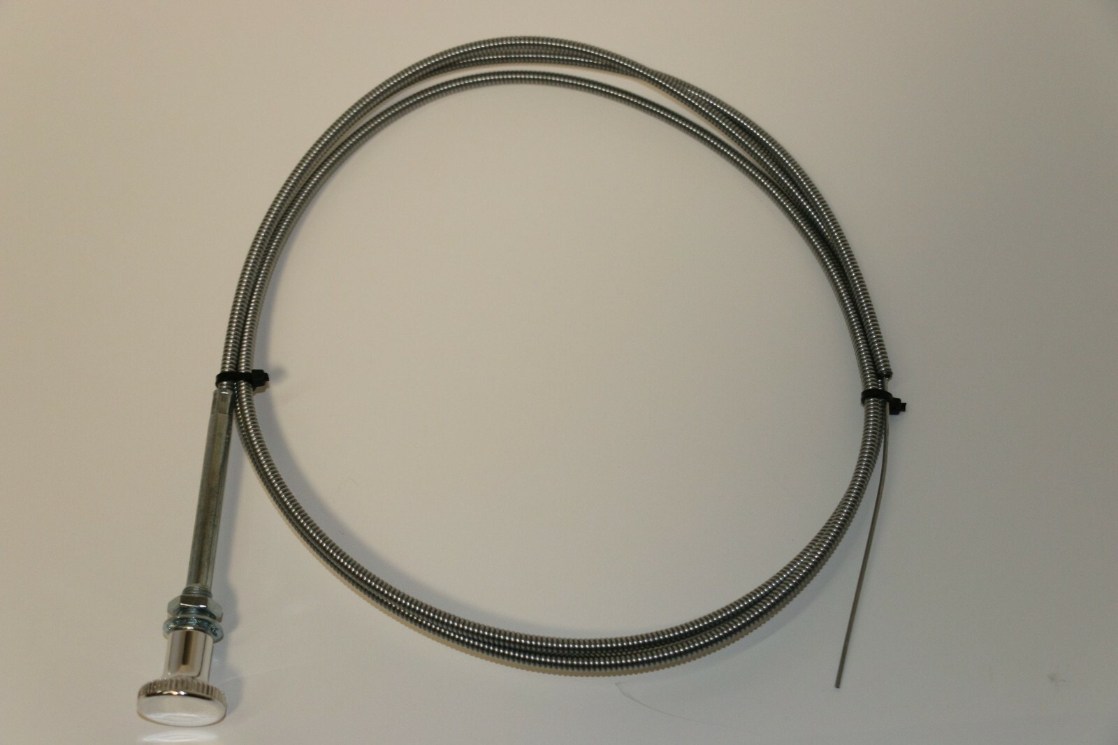 Choke Cable 6' Stainless Steel Chrome Knob 6 Foot Chevy Ford Mopar 350 302 SBC Choke Cable 6' Stainless Steel Chrome Knob 6 Foot Chevy Ford Mopar 350 302 SBC