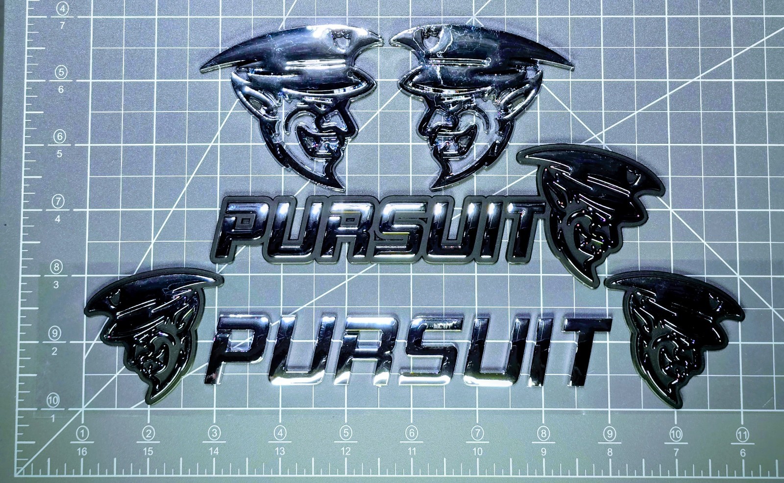 Dodge Pursuit CHROME 6 Badge Pack Dodge Pursuit CHROME 6 Badge Pack