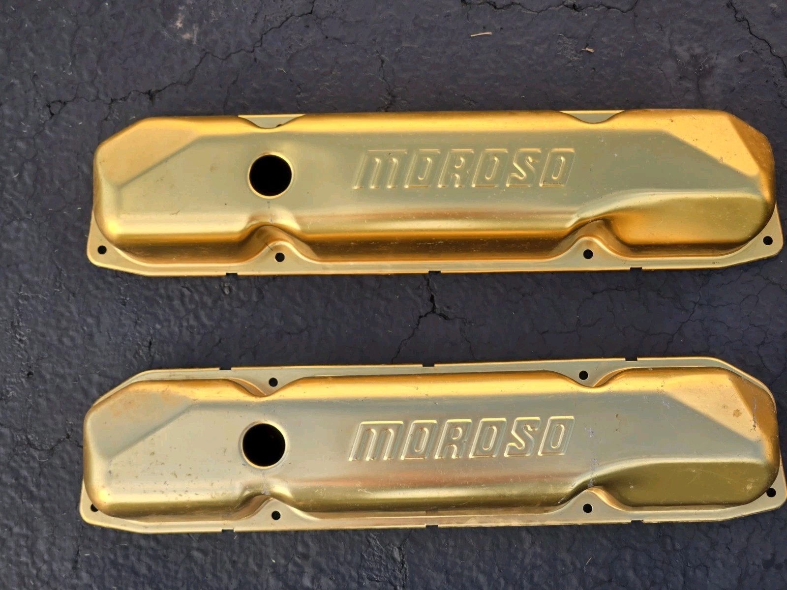 Mopar 440 383 413 Moroso Gold Anodized Covers Plymouth Dodge Vintage Mopar 440 383 413 Moroso Gold Anodized Covers Plymouth Dodge Vintage