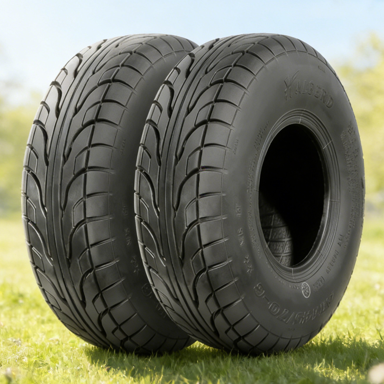 2PCS 145/70-6 ATV Tires 145/70X6 Go Kart Tires All Terrain 145X70X6 Mini Bike