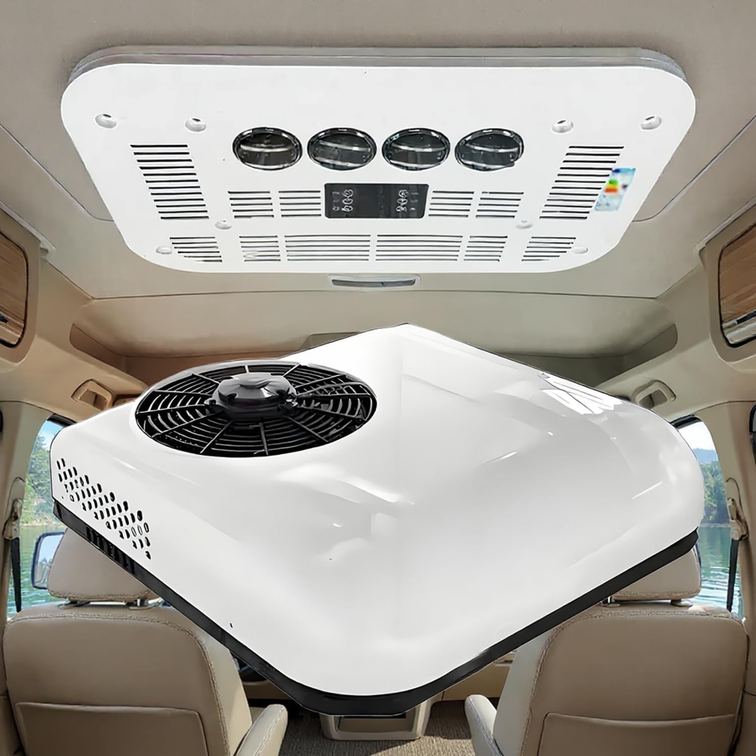 48V 11000 BTU RV Rooftop Air Conditioner A/C Unit Cooling For Trailer Motorhome