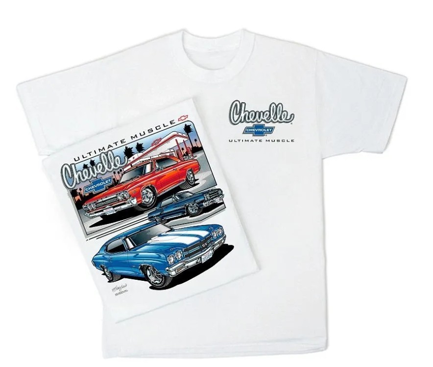 Chevrolet Chevelle SS T-Shirt HS #018 SS396 SS454 Z-16  64 65 66 67 68 69 70 71