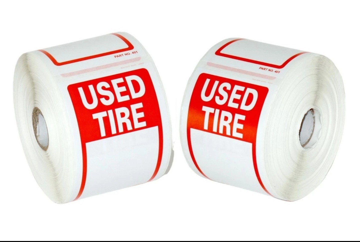 2 Rolls of Tire Label - Used Tire Stickers 6 2 Rolls of Tire Label - Used Tire Stickers 6