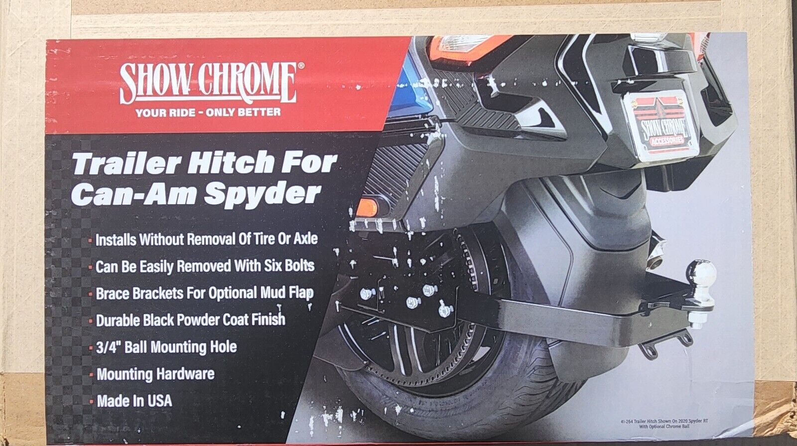 Show Chrome Trailer Hitch for Can-Am Spyder 41-264